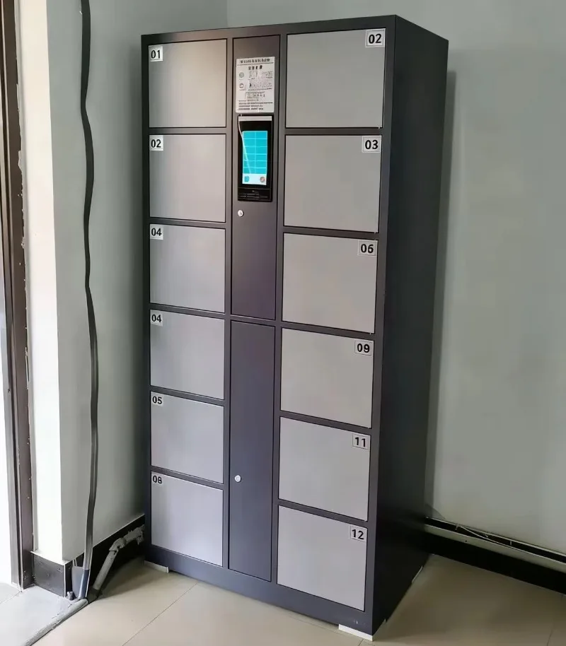 High-quality bathhouse multi-language self-setting password facial recognition system temporary storage electronic smart locker
