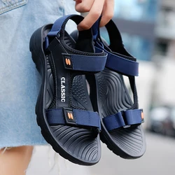 YRZL Sandals Men Summer Leisure Beach Holiday Sandals Men Shoes 2024 New Outdoor Shoes Male Comfortable Casual Sandals Men