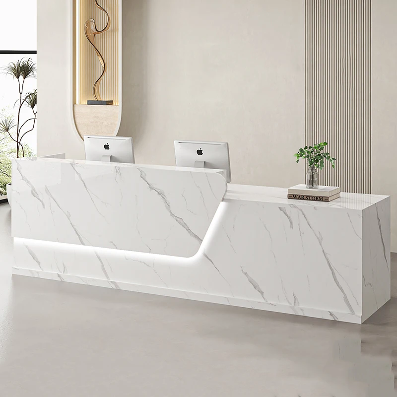 

Office Clinic Reception Desk Beauty Salon Simple Reception Desks Cashier Professional Resepsiyon Masası Commercial Furniture