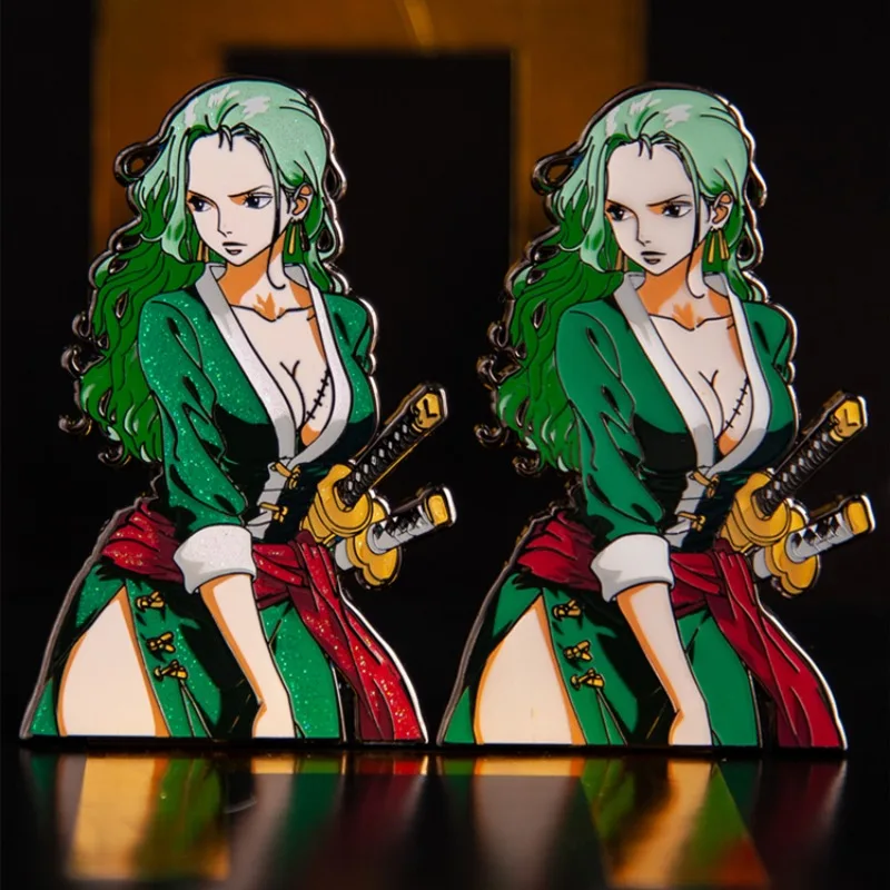 

Funny Prank Female Warrior Pirate Brooch Hot Anime Periphery Enamel Pin Z-o-r-o Lapel Badge