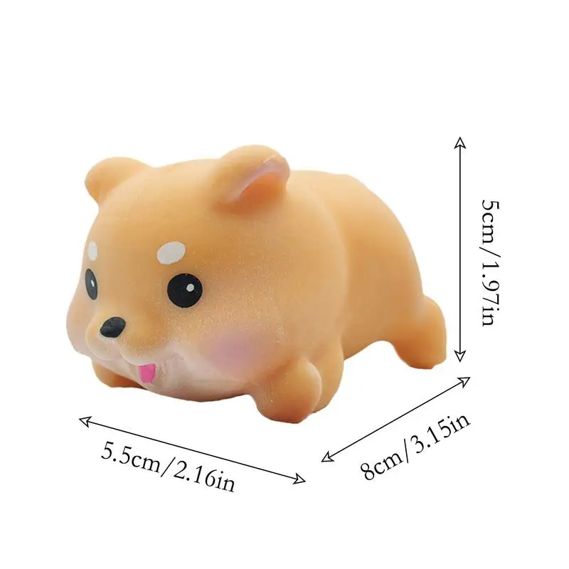 Cute Fidget Toys Cartoon Lying Shiba Inu Dog Toy Sensory Finger Exercise For Kids Children Adults Desktop Home Car Ornament