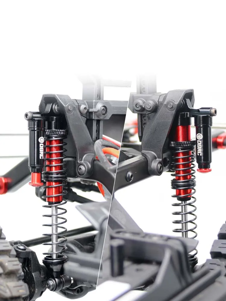 OGRC – amortisseur Piggyback 100mm, amortisseur d'huile RC réglable pour Axial SCX10 TRX4 TRX6 D90 1/10 RC, pièces de mise à niveau sur chenilles