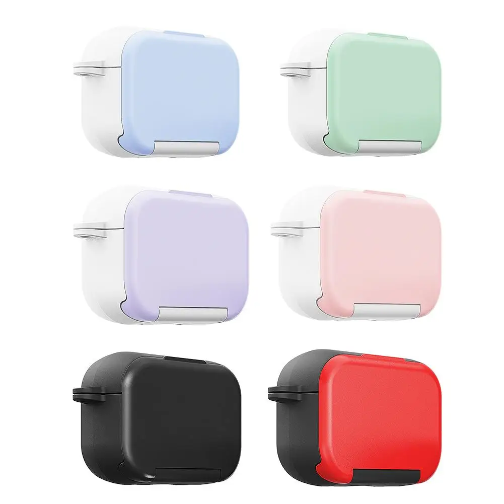 เคสป้องกันสําหรับ AirPods 4 พร้อมกระจกแต่งหน้าและที่วางโทรศัพท์ เคสหูฟังอเนกประสงค์สําหรับอุปกรณ์เสริม AirPods 4