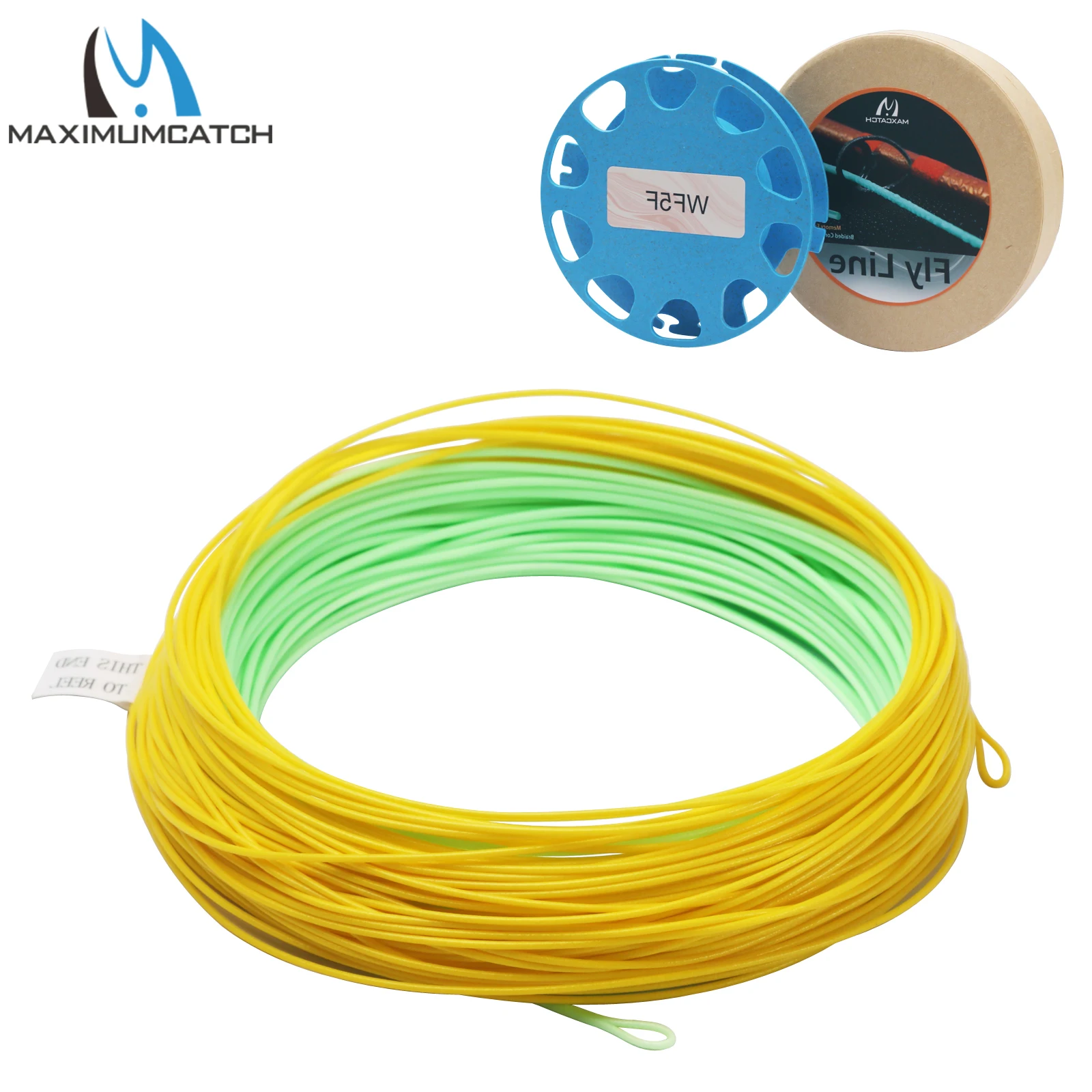 Maximumcatch Floating Grand Fly Line 90FT 4-8wt น้ําหนัก Fly Fishing Line 2 ห่วงเชื่อมสําหรับ Fast Action