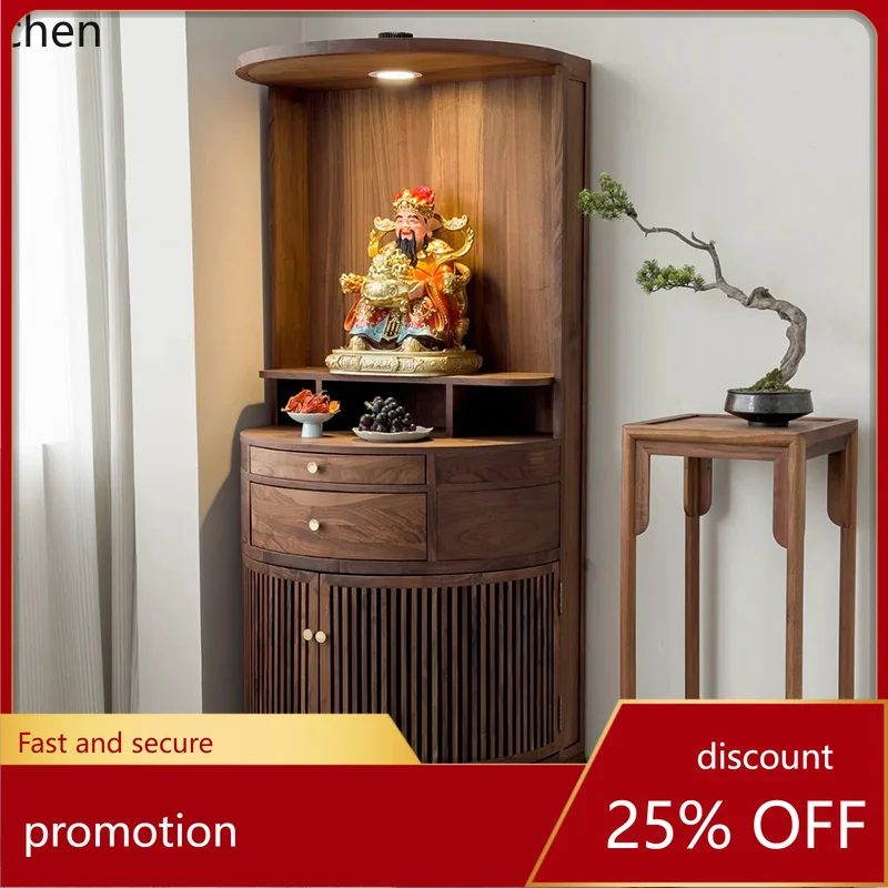 

new Chinese shrine offering table shrine small vertical cabinet living room God of Wealth cabinet locker