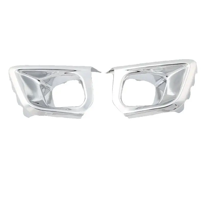 2PCS ด้านหน้า Fog Light กล่องกรอบตกแต่งโคมไฟสำหรับ Peugeot 5008 2017 2018 2019ตกแต่งภายนอกอุปกรณ์เสริม