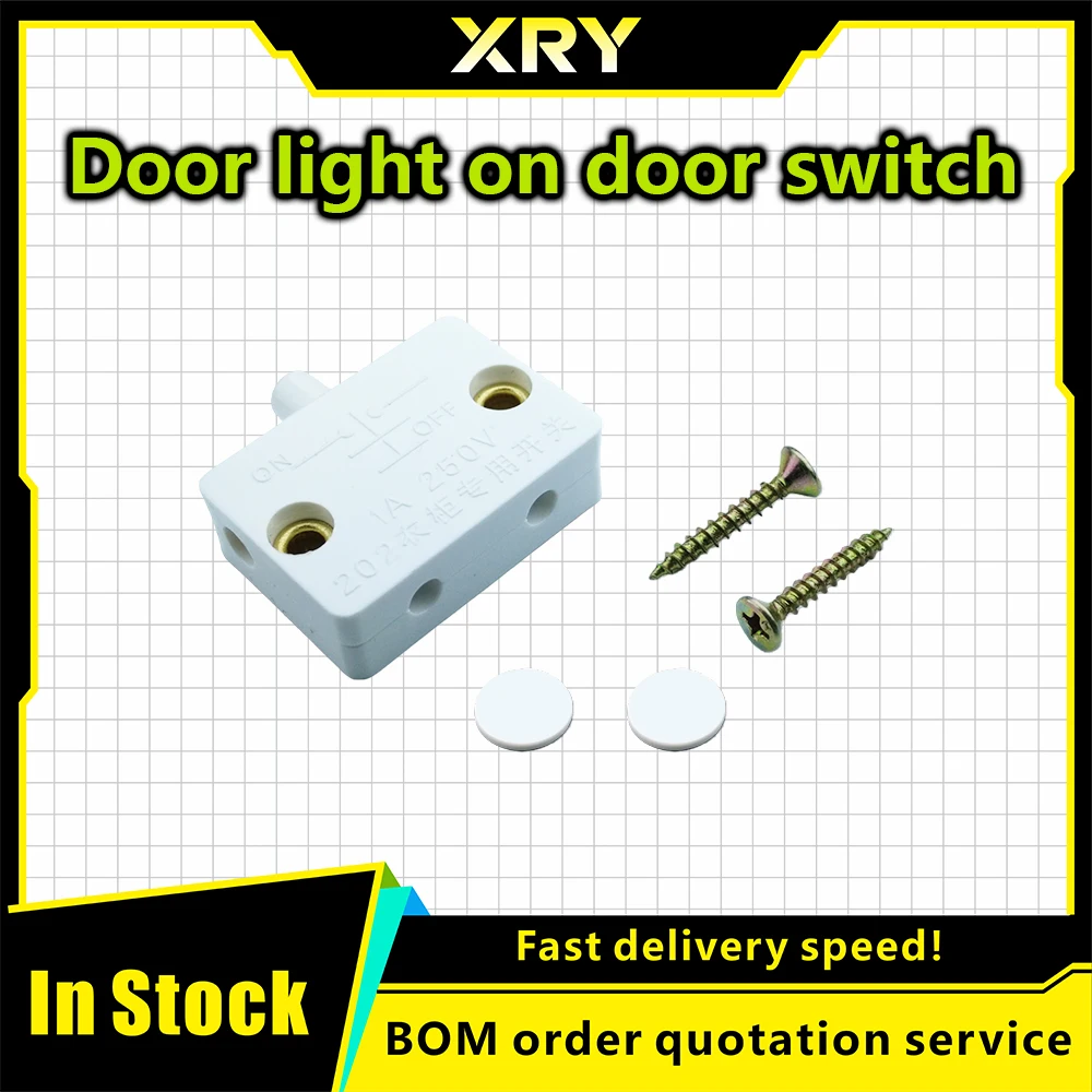 XRY Closet Cabinet Light Switch Automatic Reset Switch Household Cabinet Door Control Switch Wardrobe Light Switch