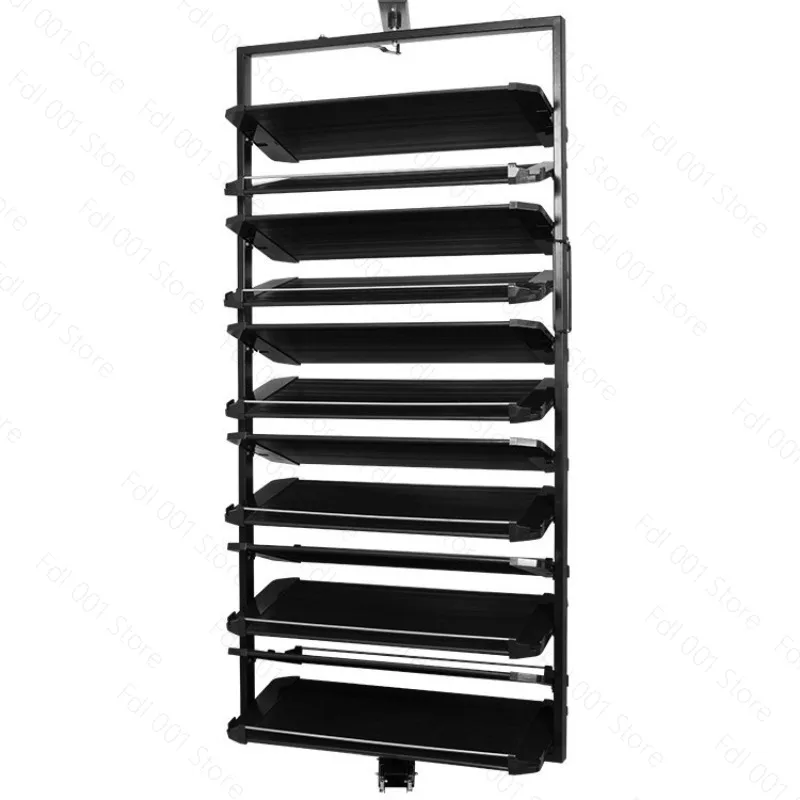 360 Degree Rotating Shoe Rack Telescopic Revolving Space Saving Multi Layer Closet Shoe Cabinet Hardware