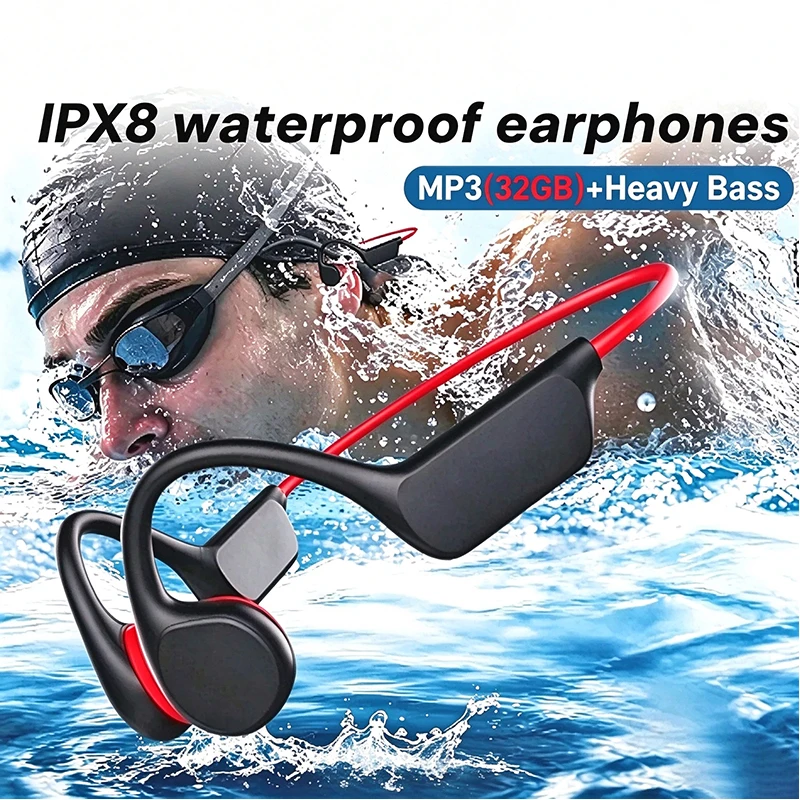 Bone Conduction Running Headphones - Casque à conduction osseuse sans fil