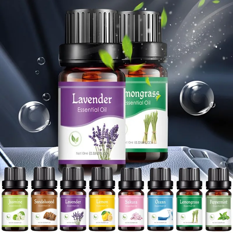 10ml Car Aromatherapy Essential Oil for Humidifiers Aromatherapy Diffusers Special Water-soluble Essential Oils  Car Freshener