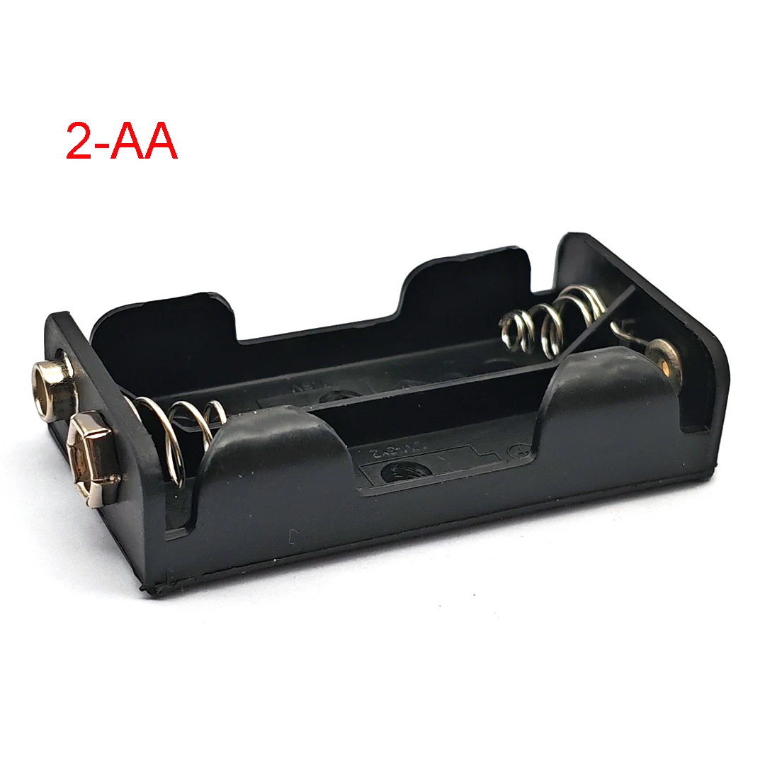 2S 3S 4S AA電池ホルダー 3V 4.5V 6V AA収納ボックスケース 9V正負極バックル端子付き電池ボックス