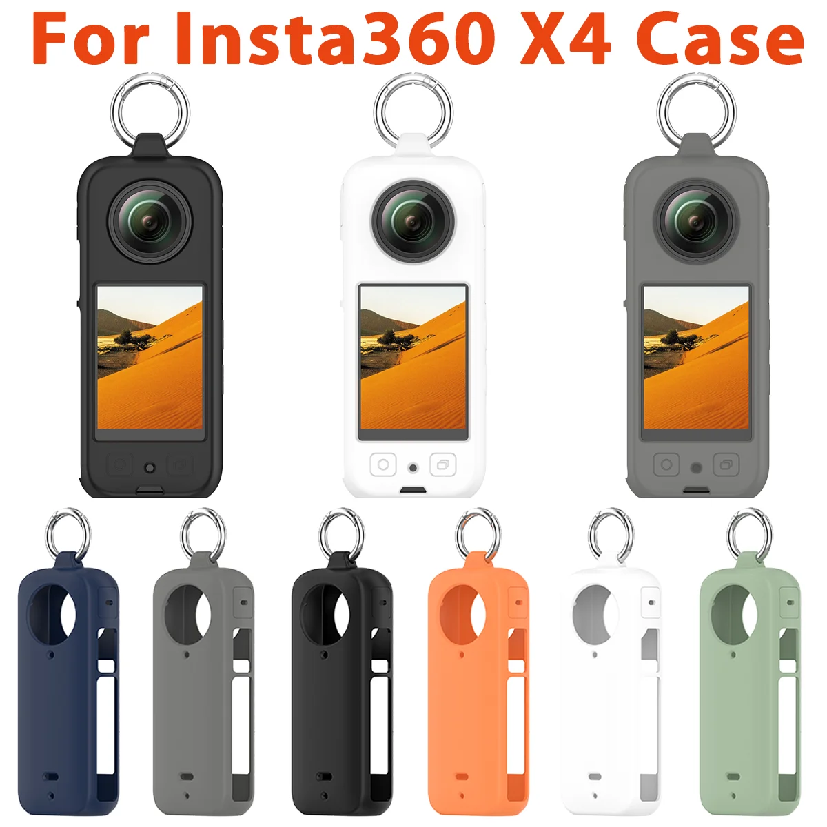 Protective Case For Insta360 X4 Camera Soft Silicone Case Body Protector For Insta360 ONE X4 Colorful Casing Accessories