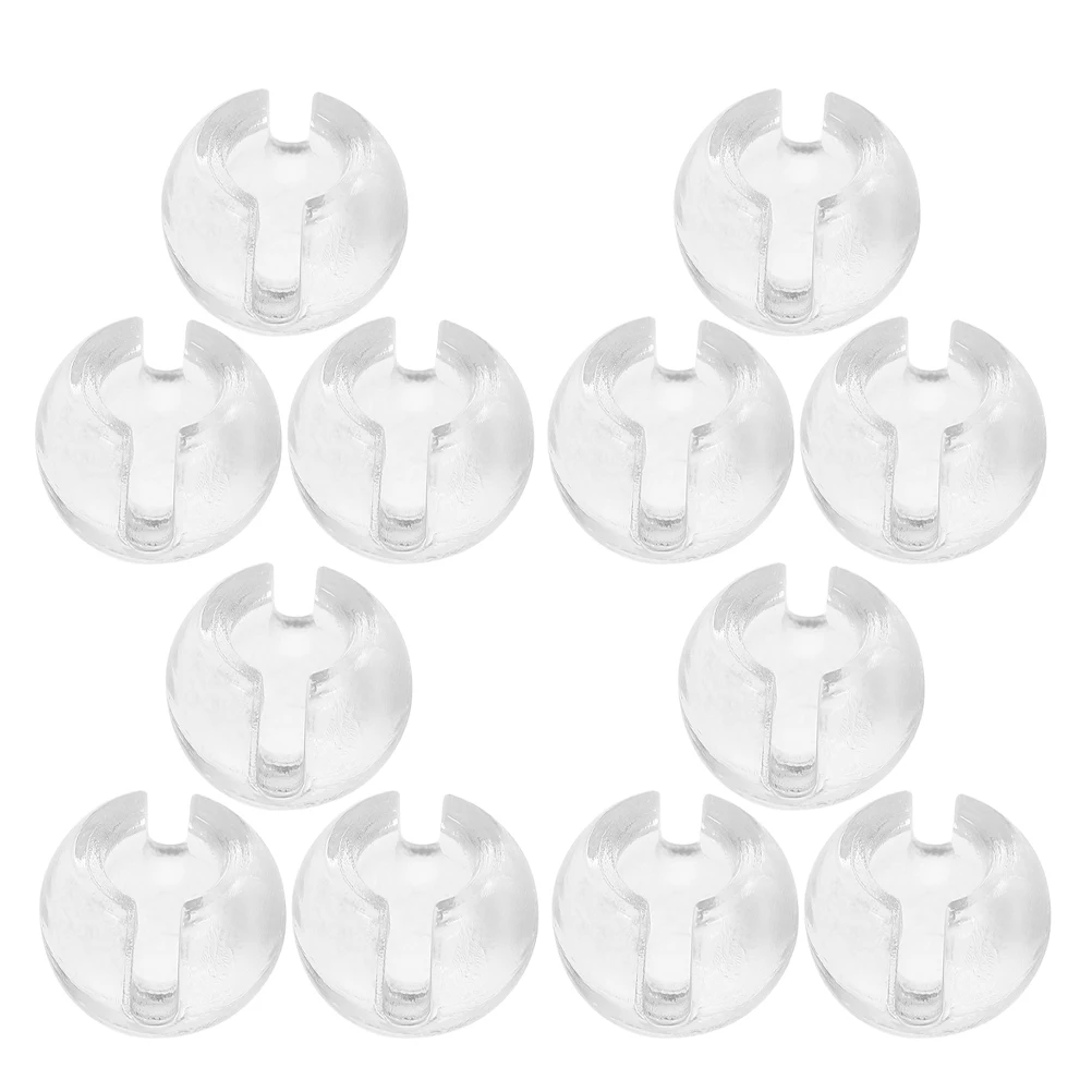 

20pcs Transparent Limit Buckle Beaded Chain Roller Shades Connector Clip Vertical Blinds Bottom Fixer Curtains Hardware