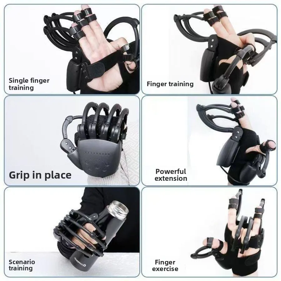 Finger Rehabilitation Trainer Bionic Exoskeleton Electric Rehabilitation Machine Hemiplegia Middle Branch Hand Trainer