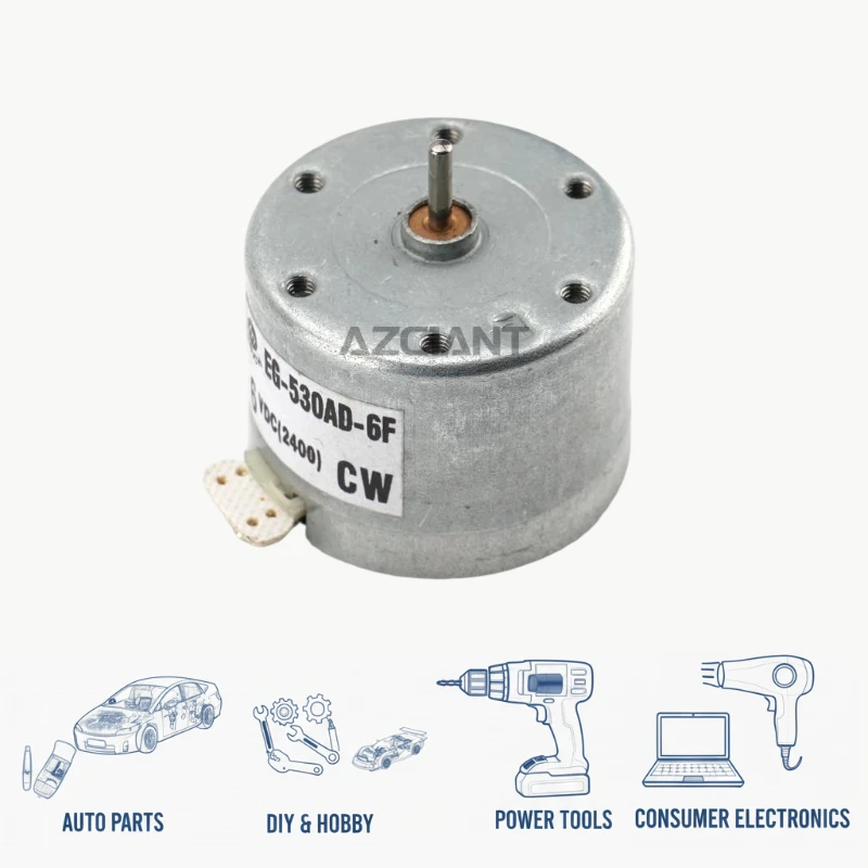 AZGIANT DC 6V 8MM CW Motor for Miniature Fan Audio Equipment Toy Game Machine Robot Measuring Device DIY Widely Used