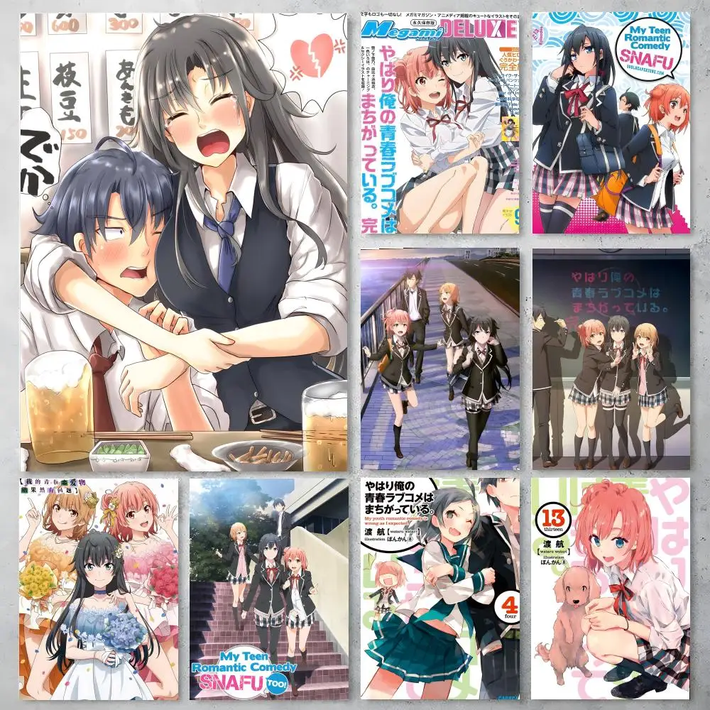 Anime My Teen Romantic Comedy SNAFU Poster High-definition posters, wall art for living room and home decor.