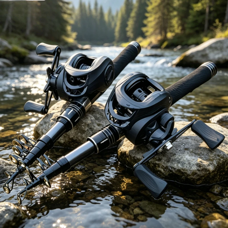 1.5-2.4m Portable Telescopic Fishing Rod Compact Lure Sea Freshwater Casting Pole 휴대용 낚싯대