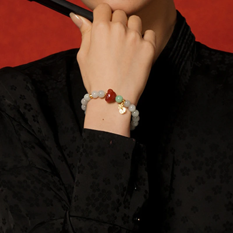 

Светло-фиолетовый нефритовый браслет из яшмы и жемчуга Hetian, красивая ручная веревка, подарок для мамы, жены, друга, подарок, высококачественная поддержка, оптовая продажа