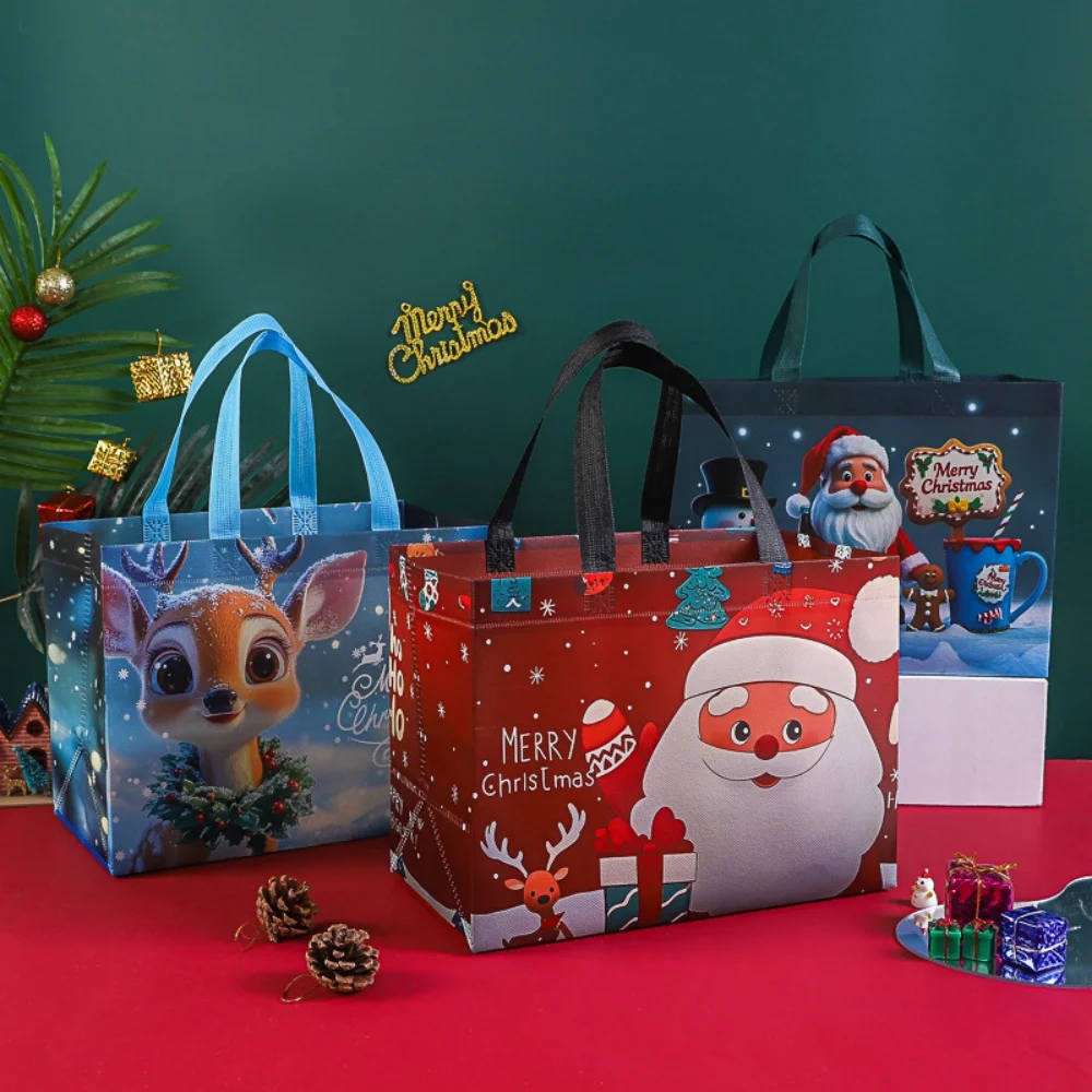 حقيبة هدايا عيد الميلاد، حامل هدايا قوي قابل للطي، حقيبة عيد الميلاد ذات سعة عالية، حقيبة حمل سانتا كلوز العملية لتخزين الحفلات