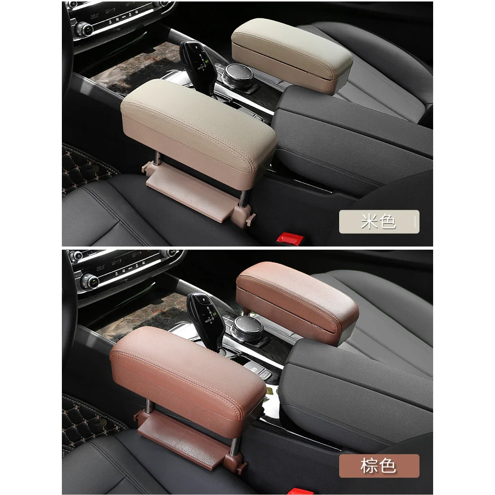 Imagem -05 - New Universal Car Braço Box Cotovelo Suporte Ajustável Car Center Console Braço Resto Car Styling Auto Assento Gap Organizador Braço Resto