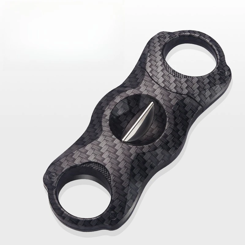 Cigar Cutter Stainless Steel Cigar Scissors Smoke Scissors Double Blade Cuban Cigar Scissors V-shaped Household view 3