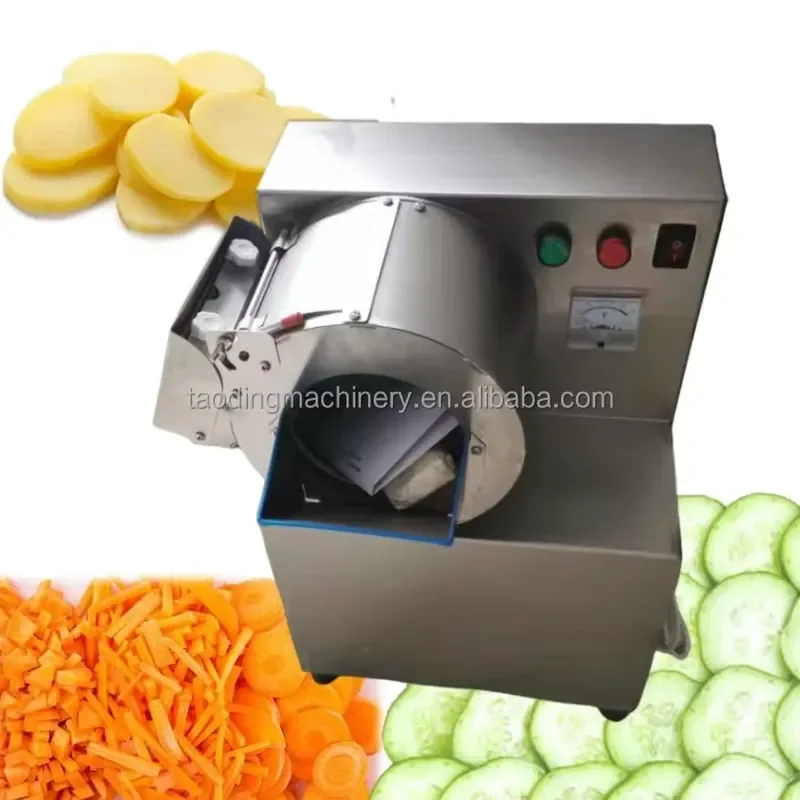 Small Cassava Potato Slicing Slicer Crusher Machine Electric Cassava Slicer Cutting Machinery Vegetable Cube Cutting Machines