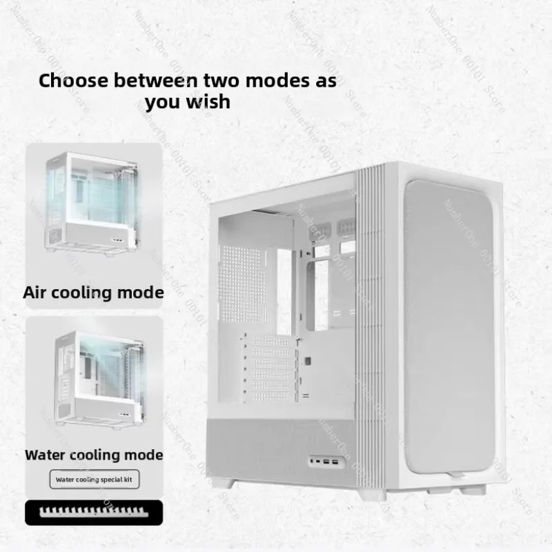Audio Grade Computer Case Panel with Axial Fan, Mid-Tower Chassis Component for Enhanced Cooling and Noise Control