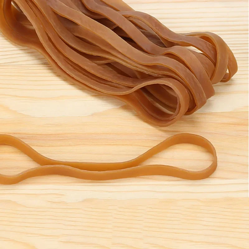 Circumference 320mm~600mm Widening Brown Elastic Rubber Bands Rubber Rings Stretchable Paper Package Holder Rubber Band