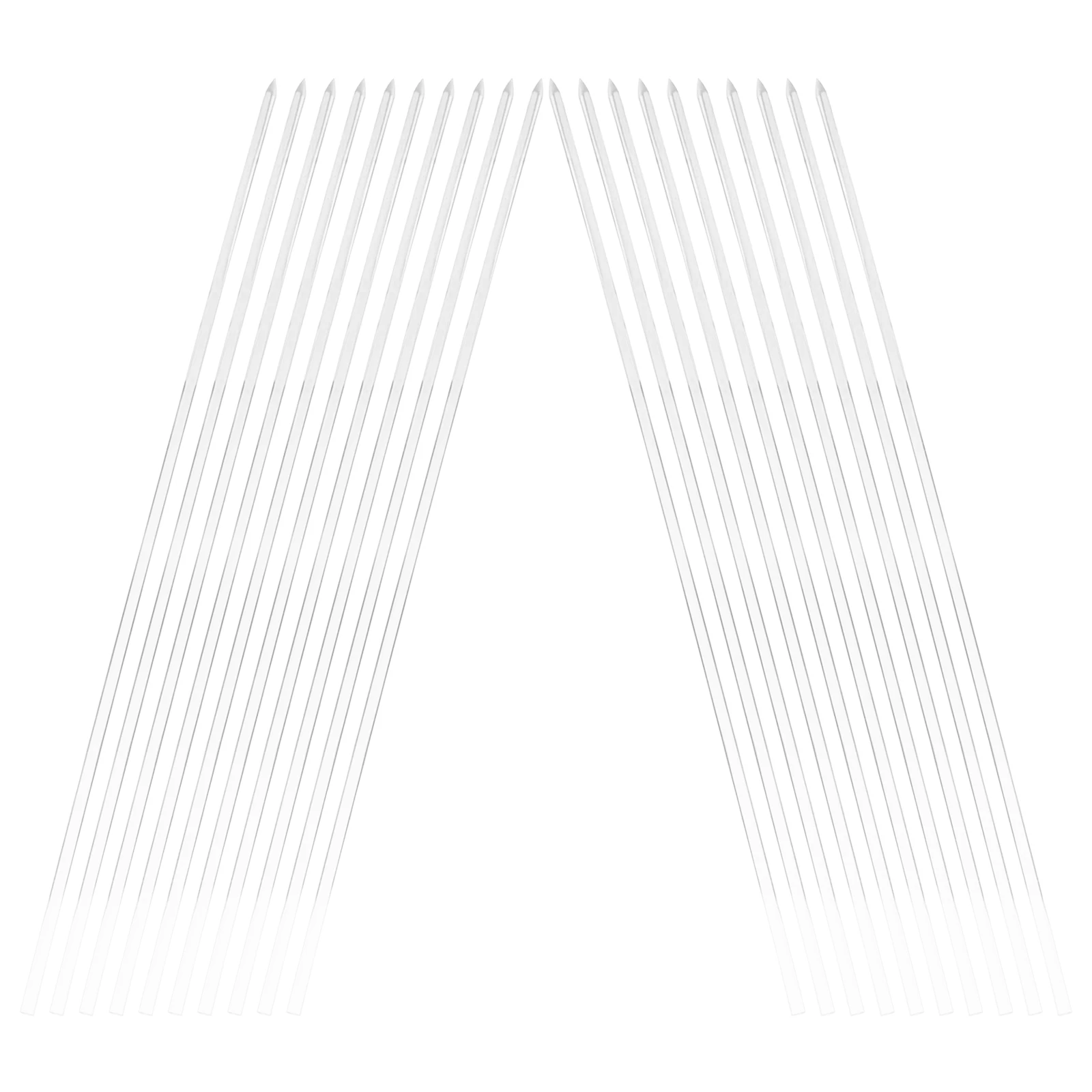 

20Pcs Acrylic Plant Climbing Stakes 40Cm Clear Support Sticks for Orchids Indoor Outdoor Gardens Flower Stem Upright Growth Tool