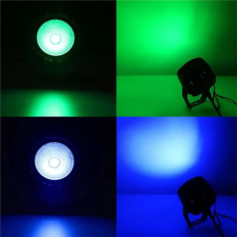 A96K-30W Wireless RGB Par LED COB Remote Control Light EU Plug