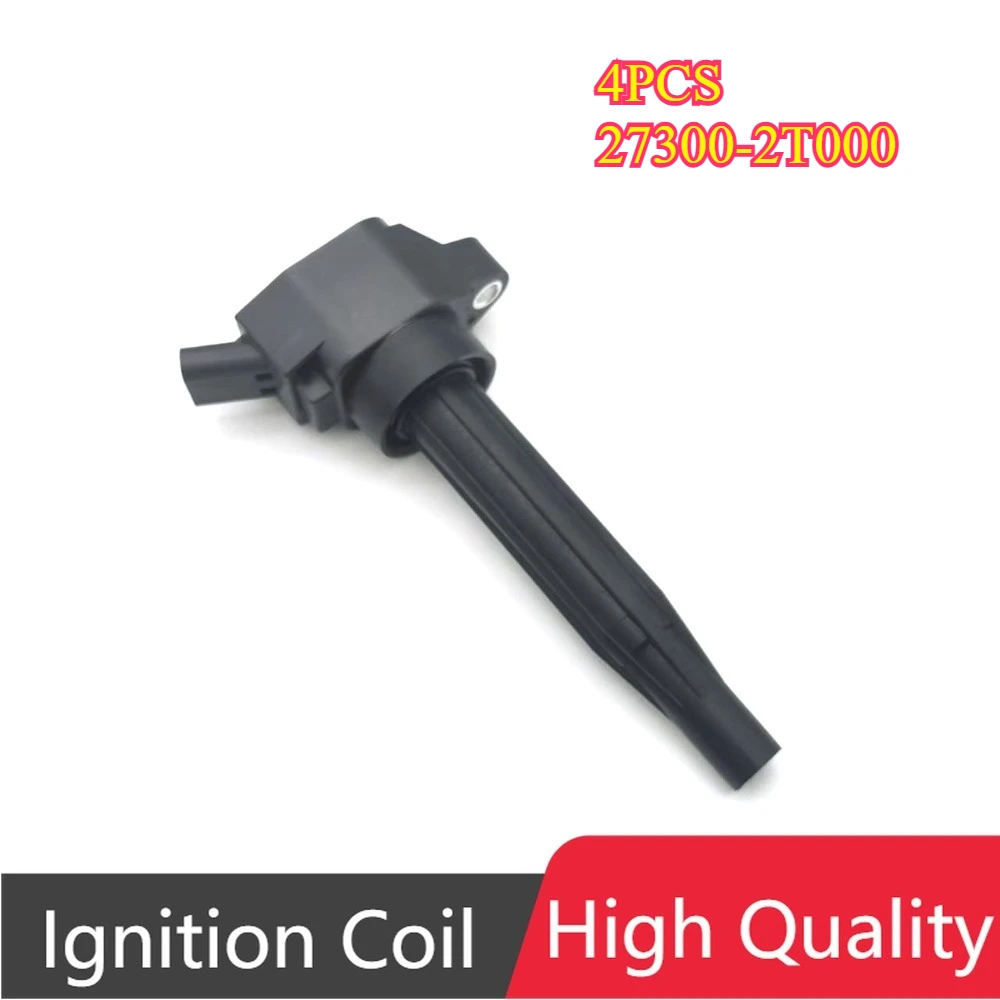 

Комплект из 4 высококачественных катушек зажигания 27300-2T000 для Hyundai Genesis G80 GV70 GV80, Kia K5 2021+