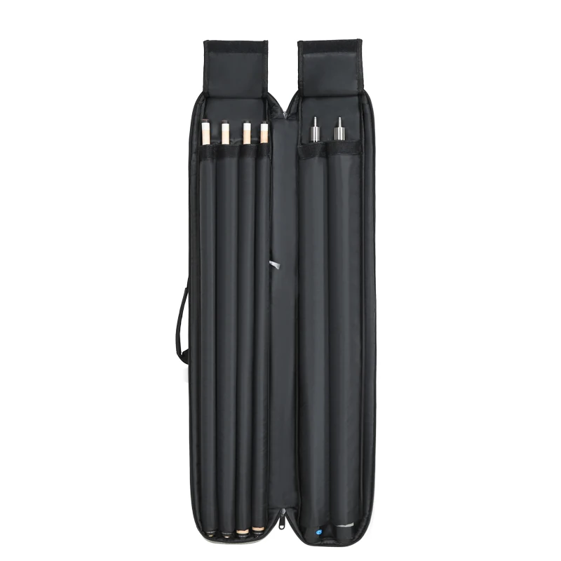 Wholesale Waterproof Snooker Cue Bag with 6 Holes Adjustable Shoulder Carry Soft Case for Pool for Billiard Cue Storage
