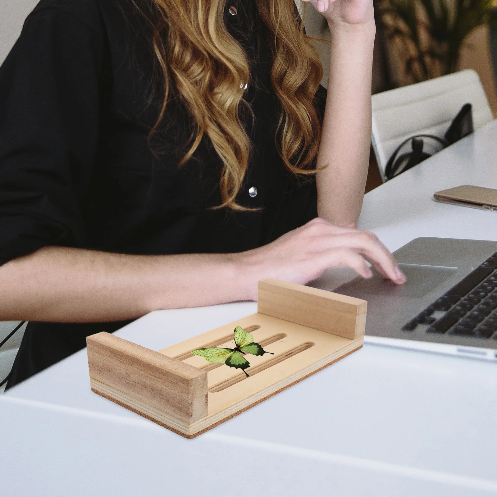 

Specimen Pinning Board Cork Surface Wooden Display Base Butterfly Wing Spreading Mounting Tool Specimen Making and Storage Kit