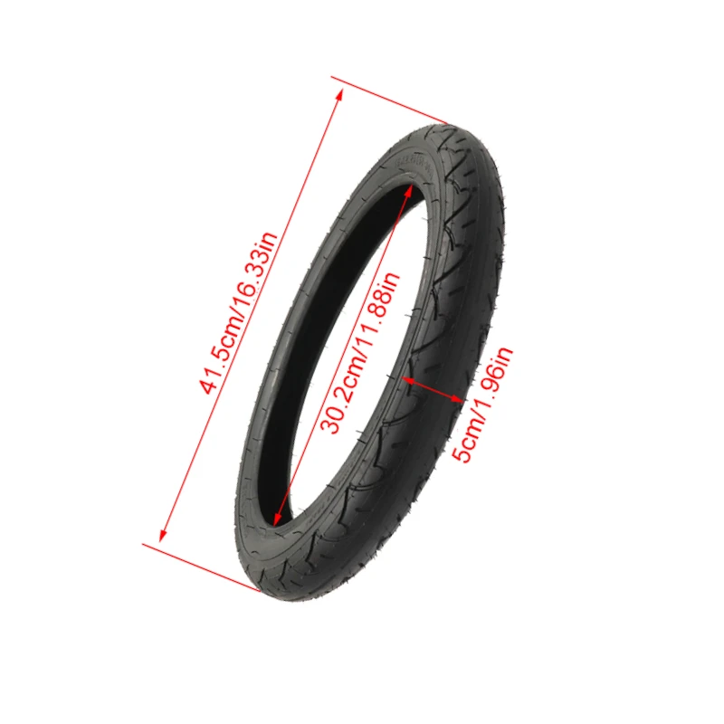 Electric Bicycle Tire 16x2.25 (58-305) inch Tire Suitable for Bicycle Tire 16x2.125