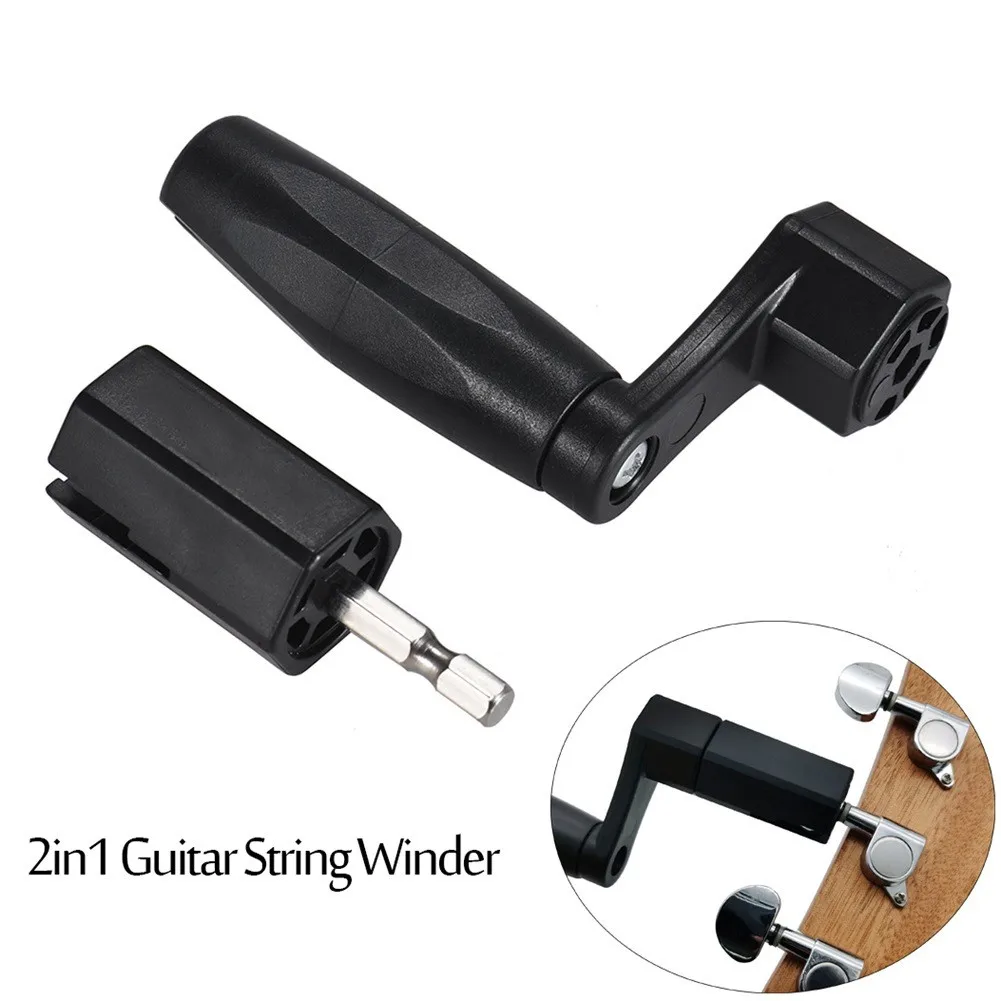 Alice Multifunctional Guitar String Winder Bridge Pin Puller Remover Electric Drill Automatic Hexagonal Bit Luthier Tool