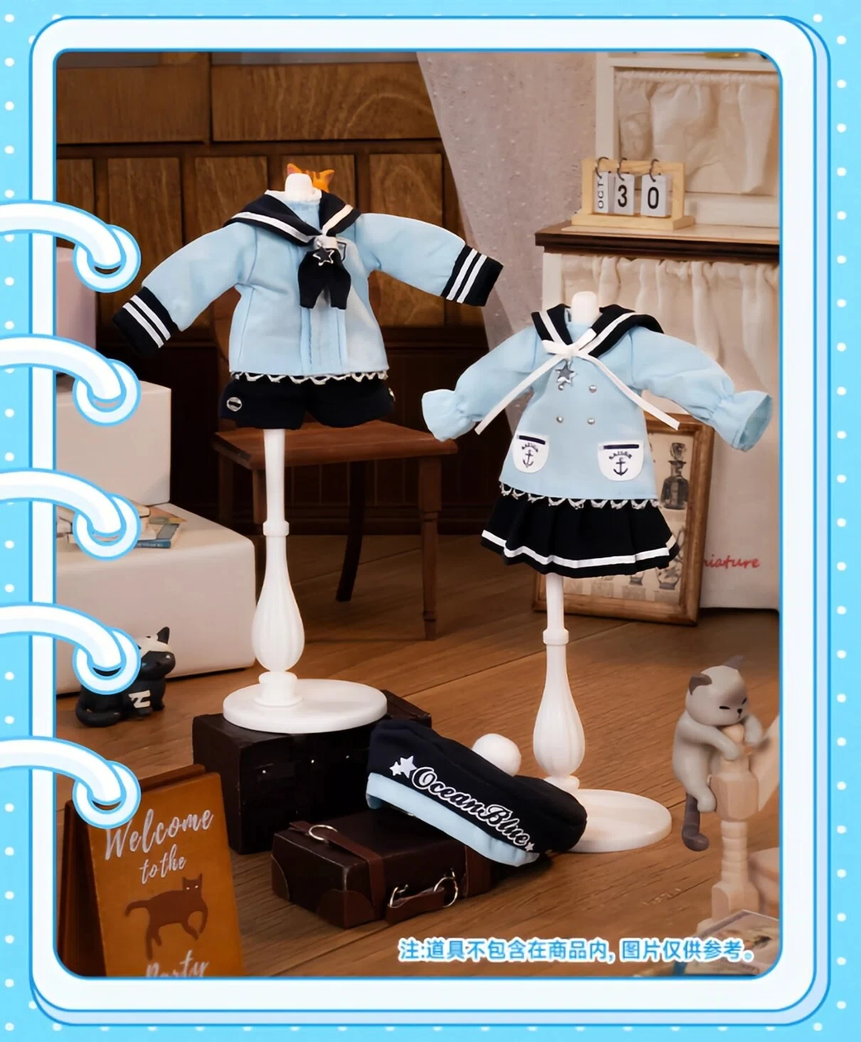 Authentische Stock Daily-Serie. Whalefall Messenger Rock & Hose Ob11 Puppe Bjd Kostüm Rock Kleidung Geburtstag Gedenkgeschenk