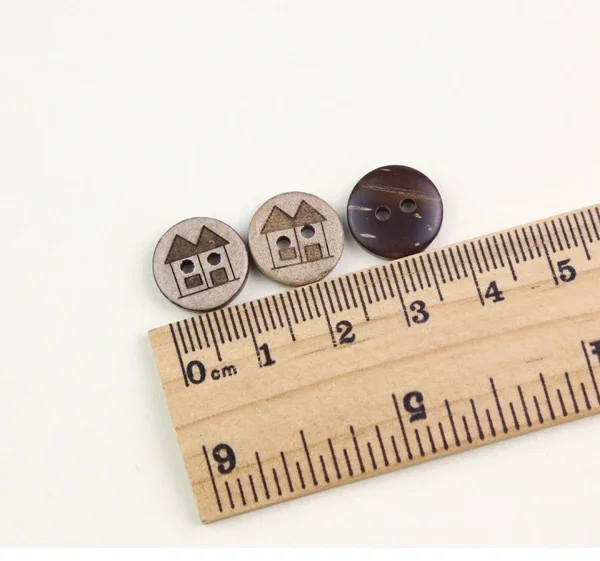 50pcs/lot size:12.5mm Natural Coconut Button Bulk Buttons for Craft Sewing Accessories (kk-1002)