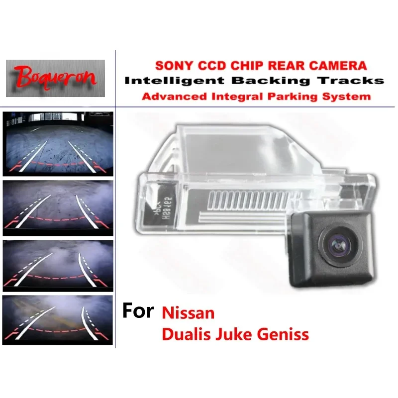 

for Nissan Dualis Juke Geniss CCD Car Backup Parking Camera Intelligent Tracks Dynamic Guidance Rear View Camera