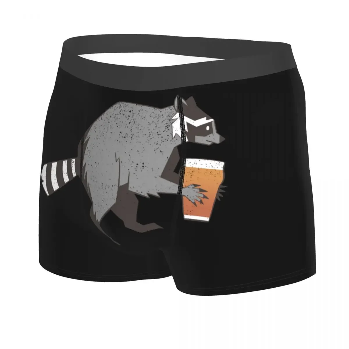 Custom Funny Opposable Thumbs Raccoon Underwear Men Stretch Racoon Panda Boxer Briefs Shorts Panties Soft Underpants For Male