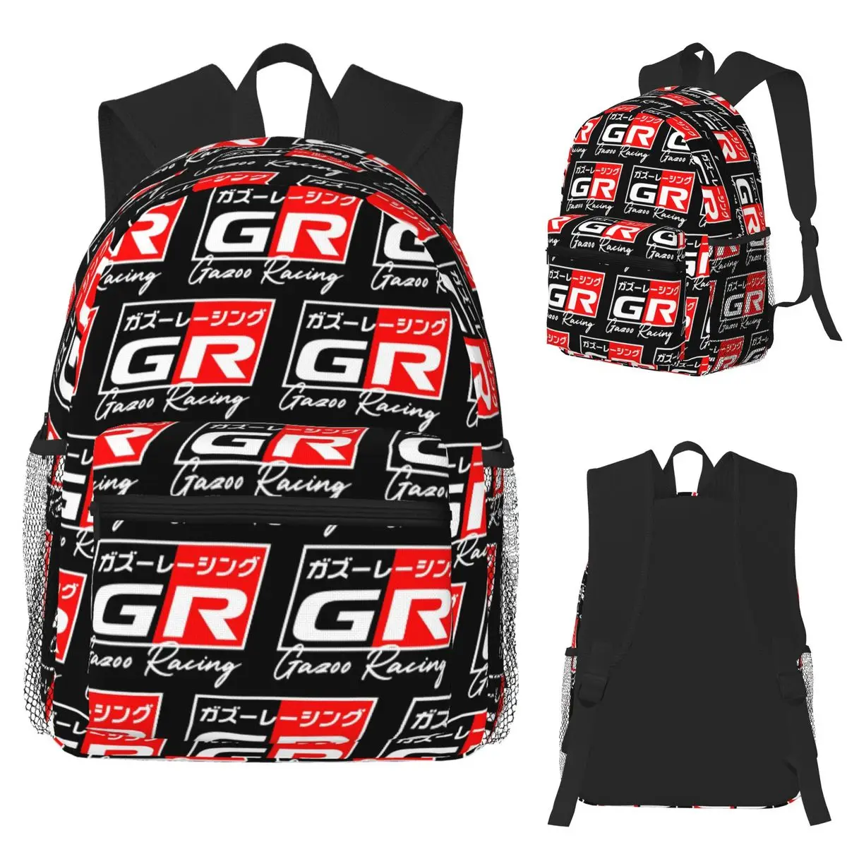 

GR Japanese Logo Sport Student Backpack School Bag Hiking Travel Daypack for Men Women Bookbag Shoulder Bags