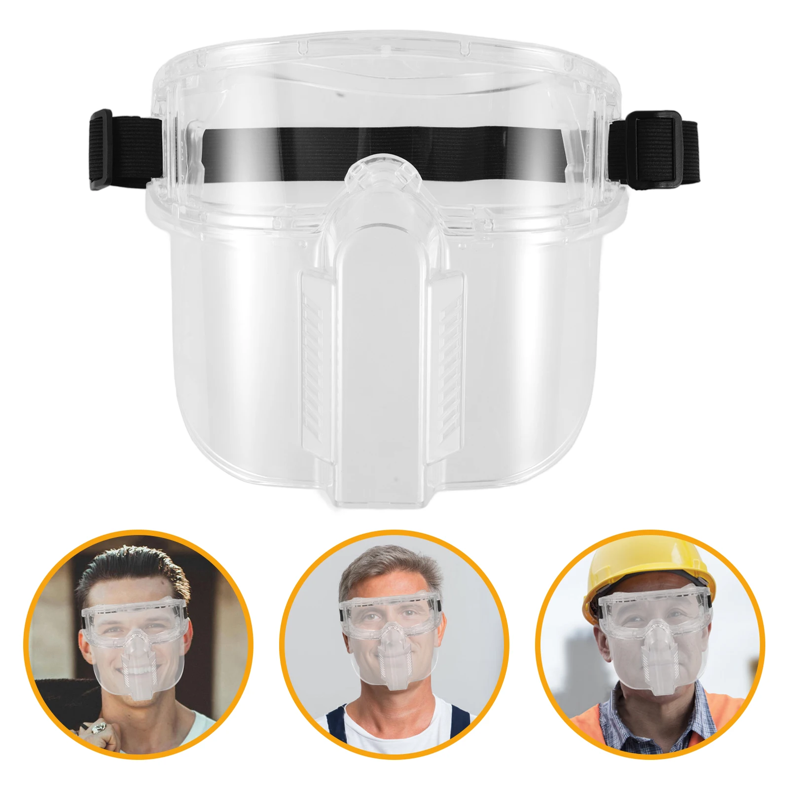 

Electric Welding Eye Mask Clear Goggles Sun Visor Full PC Adjustable Protective Gear