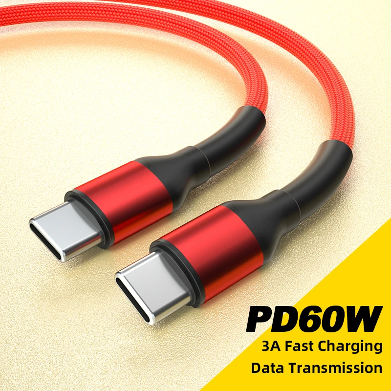 PD 60W Cable For Samsung Galaxy Z Fold6 F14 Xiaomi Redmi 14C Oppo A3x OnePlus Nord 4 Doogee DK10 Umidigi Bison X20 Charger