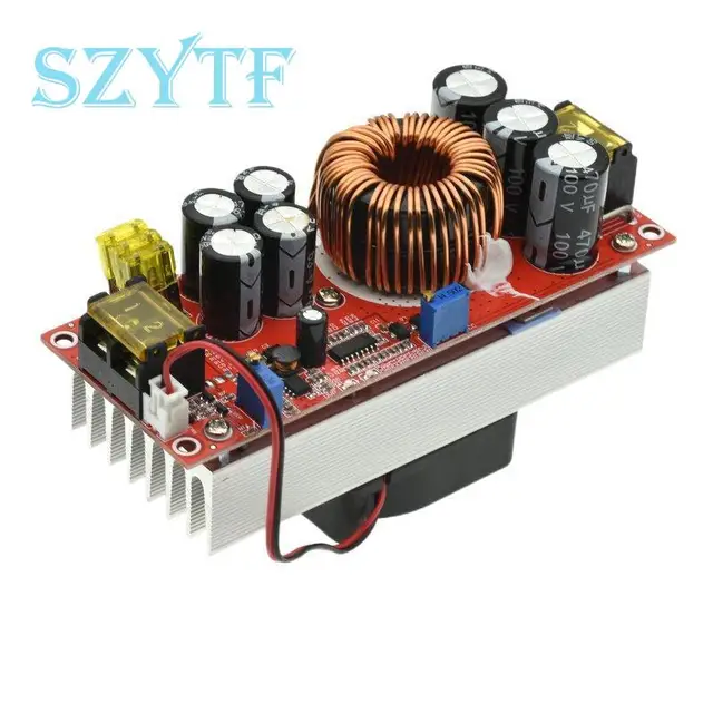 1800W 40A Przetwornica DC-DC Boost Moduł zasilacza Step Up 10-60V do 12-90V Ładowarka z regulowanym napięciem