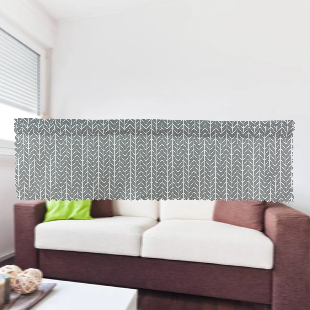 

Yellow Gingham Short Curtain 145X45Cm Polyester Kitchen Window Curtain For Home Coffee Room Door Living Bedroom Curtains