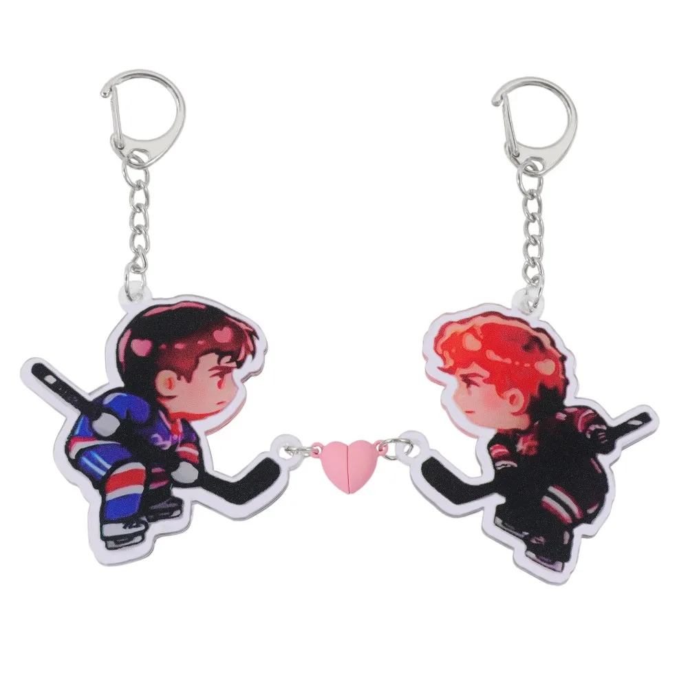 2-teiliger Anime Ultimate Showdown Acryl-Schlüsselanhänger, doppelseitiger Acryl-Rucksackanhänger für Paare und beste Freunde, Freundschaftsgeschenk ﻿