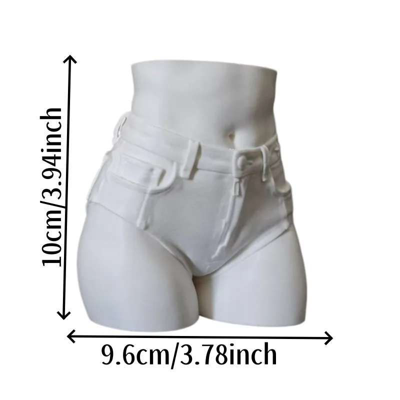 Hip‑Shaped Resin Pen Holder, Creative Human Body Sculpture Desktop Organizer Makeup Brush Storage Container Table Decor Ornament