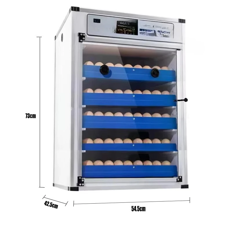 220V Dual Power 12V Encubadora 340 Egg Capacity 98% Hatching Rate Automatic Water Inlet Tray