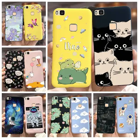 For Huawei P9 Lite Case Cute Dinosaur Cartoon Cover For Huawei P8Lite ALE-L21 Phone Cases Huawei P8 Lite P9Lite 2017 Soft Fundas