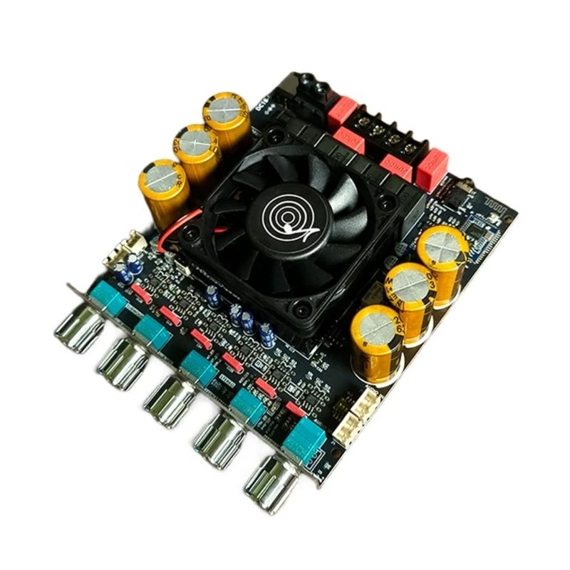 3.1 Channel Premium Digital Amplifier Board With 112dB 24Bit ES9023 Decoders and Cooling System 600W+600W high quality
