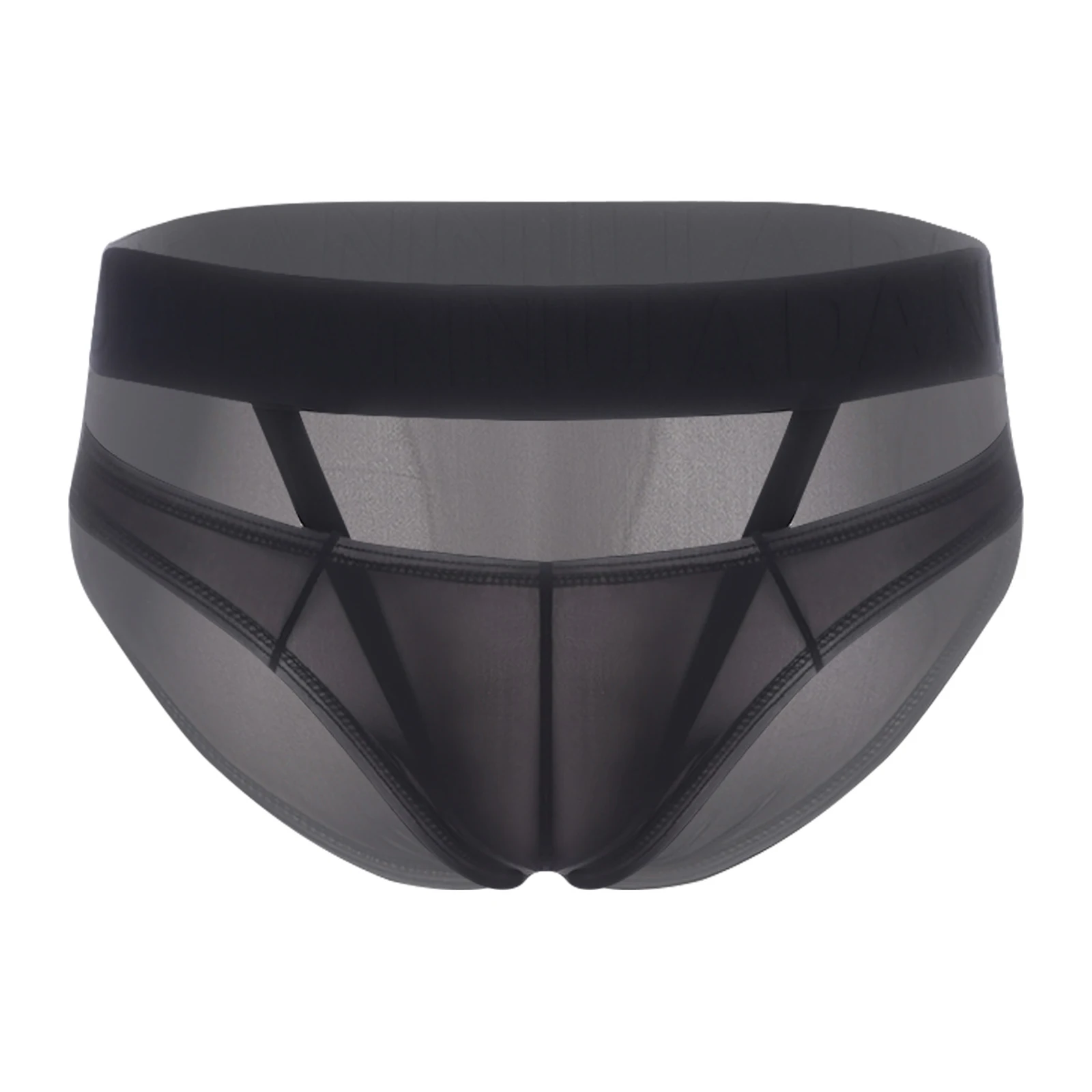 Swimwear Mens Low Rise Sheer Briefs Comfortable Mesh Underwear Breathable Mesh Sheer Cutout Bulge Pouch Jockstrap Panties